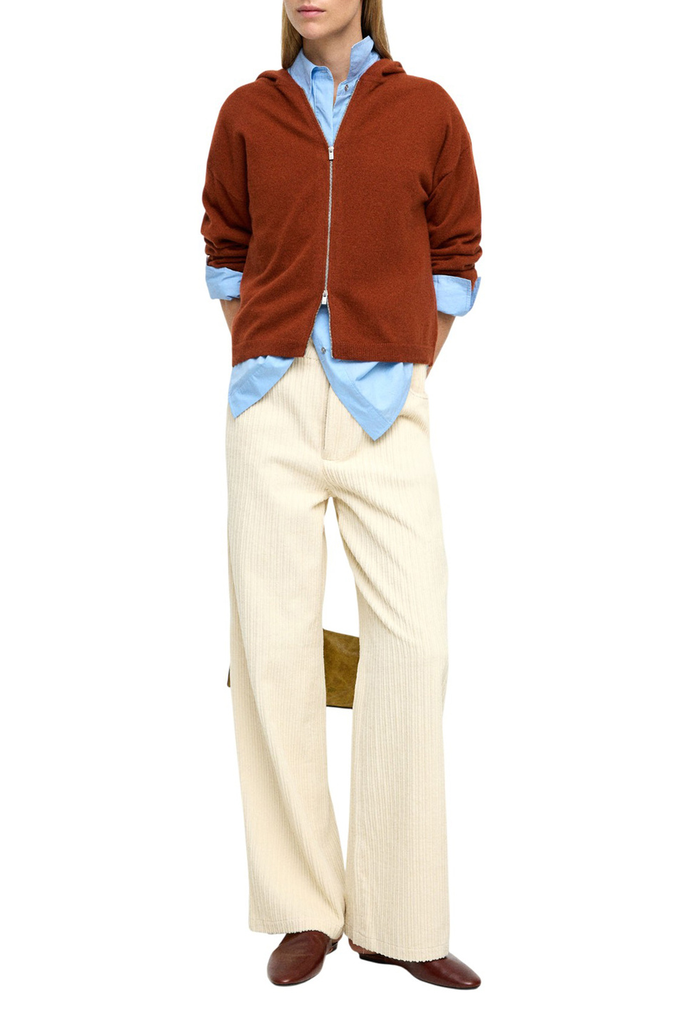 Кардиган из кашемира|Основной цвет:Красный Женский Parfois Кардиган из кашемира (цвет ), артикул 239688 | Фото 2