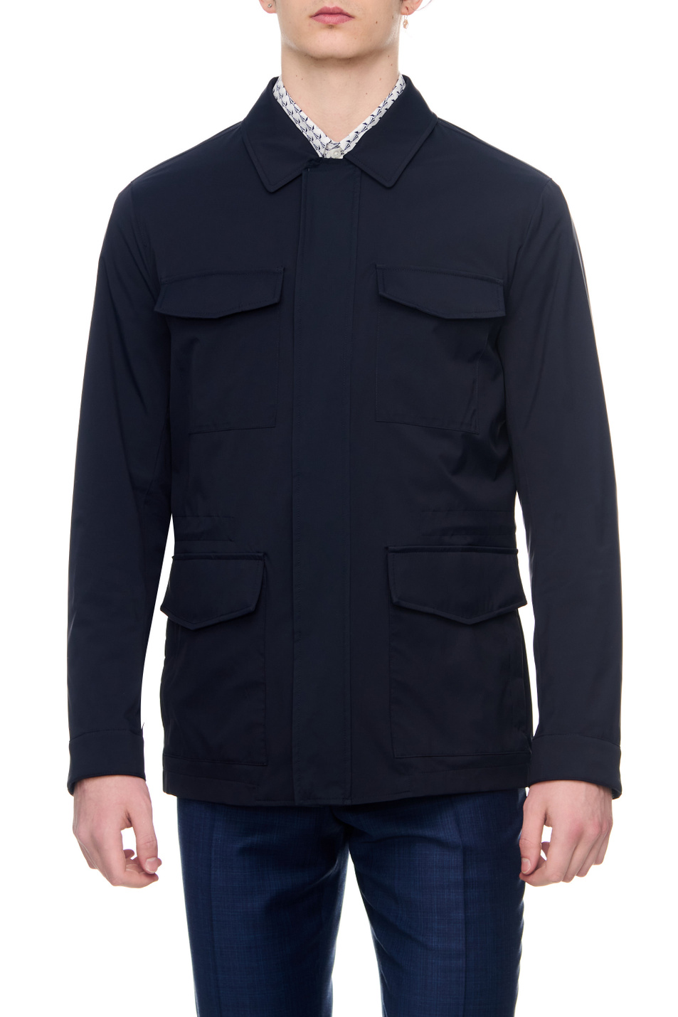 Мужской Canali Куртка на молнии и кнопках с отложным воротником (цвет ), артикул O30359SX01937 | Фото 1