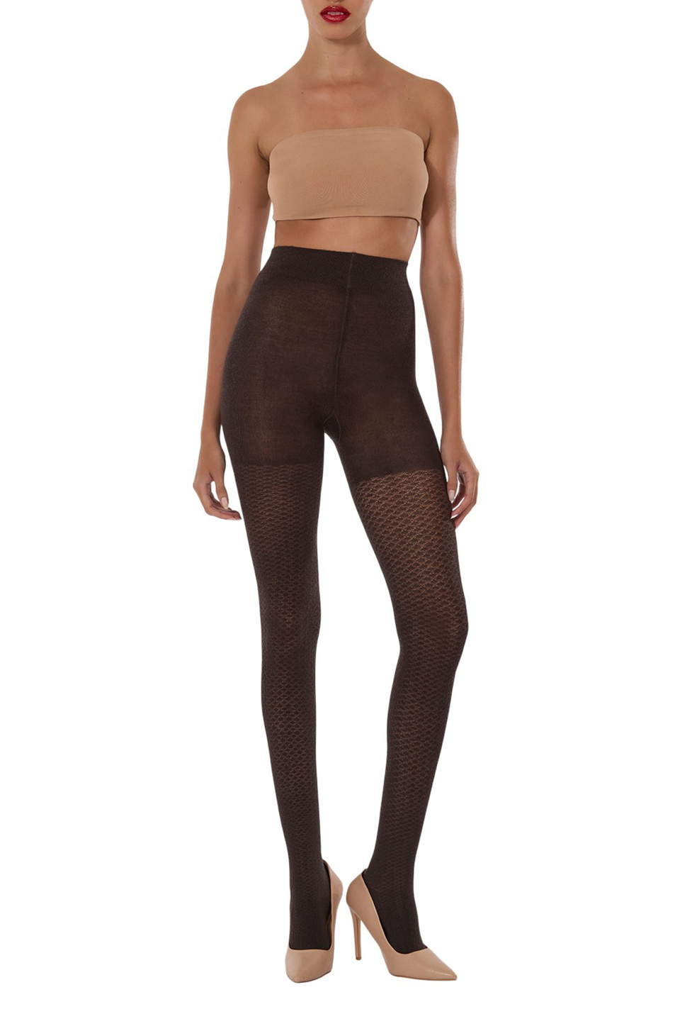 Колготки Merino Pattern|Основной цвет:Коричневый Женский Wolford Колготки Merino Pattern (цвет ), артикул 11347 | Фото 2