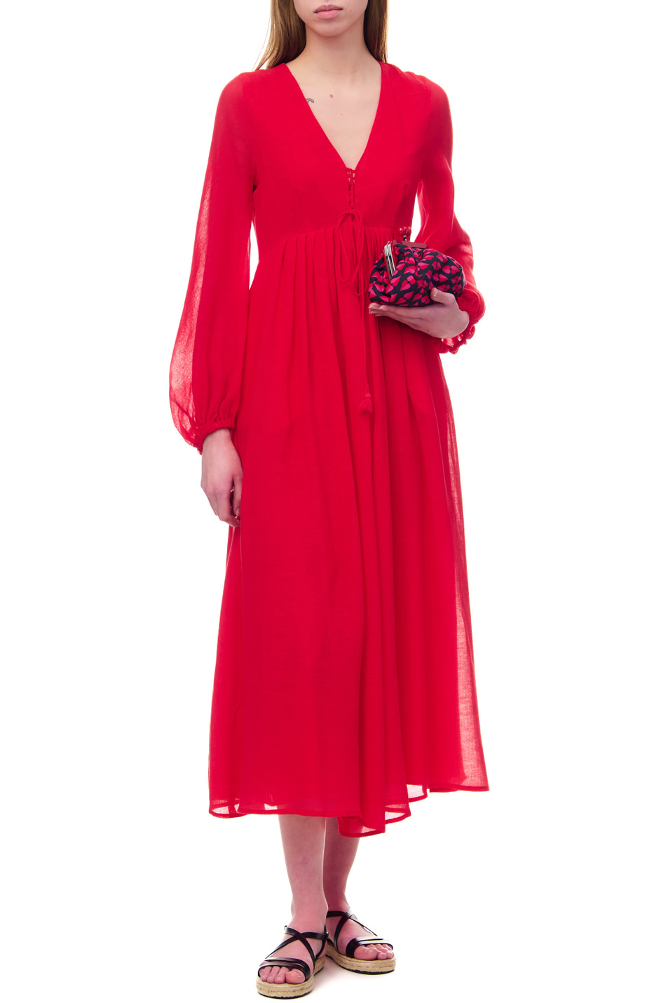 Женский Weekend Max Mara Платье DEODARA с V-образным вырезом (цвет ), артикул 2352210131 | Фото 2
