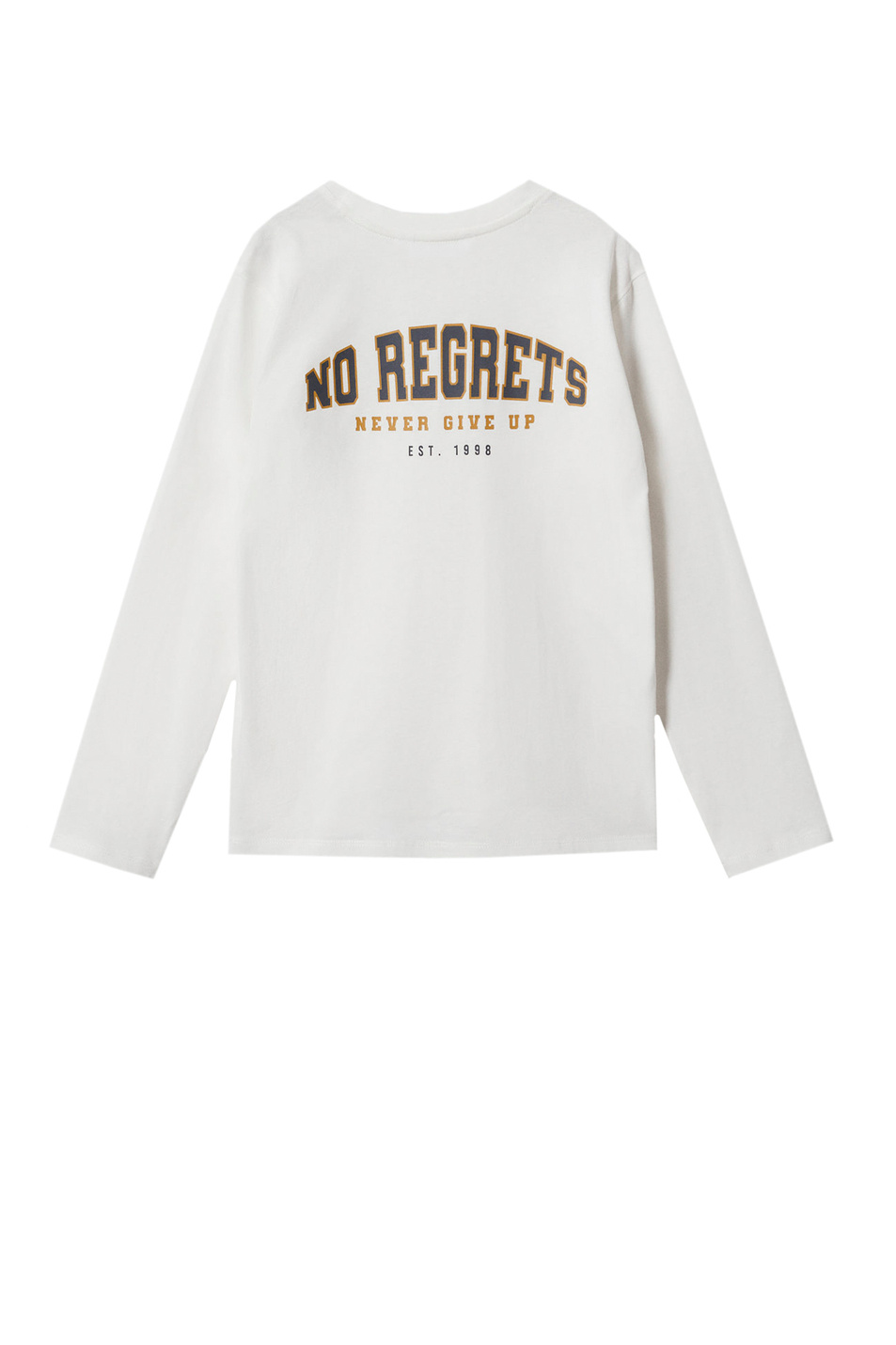 Мальчикам Mango Kids Лонгслив REGRETS из натурального хлопка (цвет ), артикул 47003270 | Фото 2