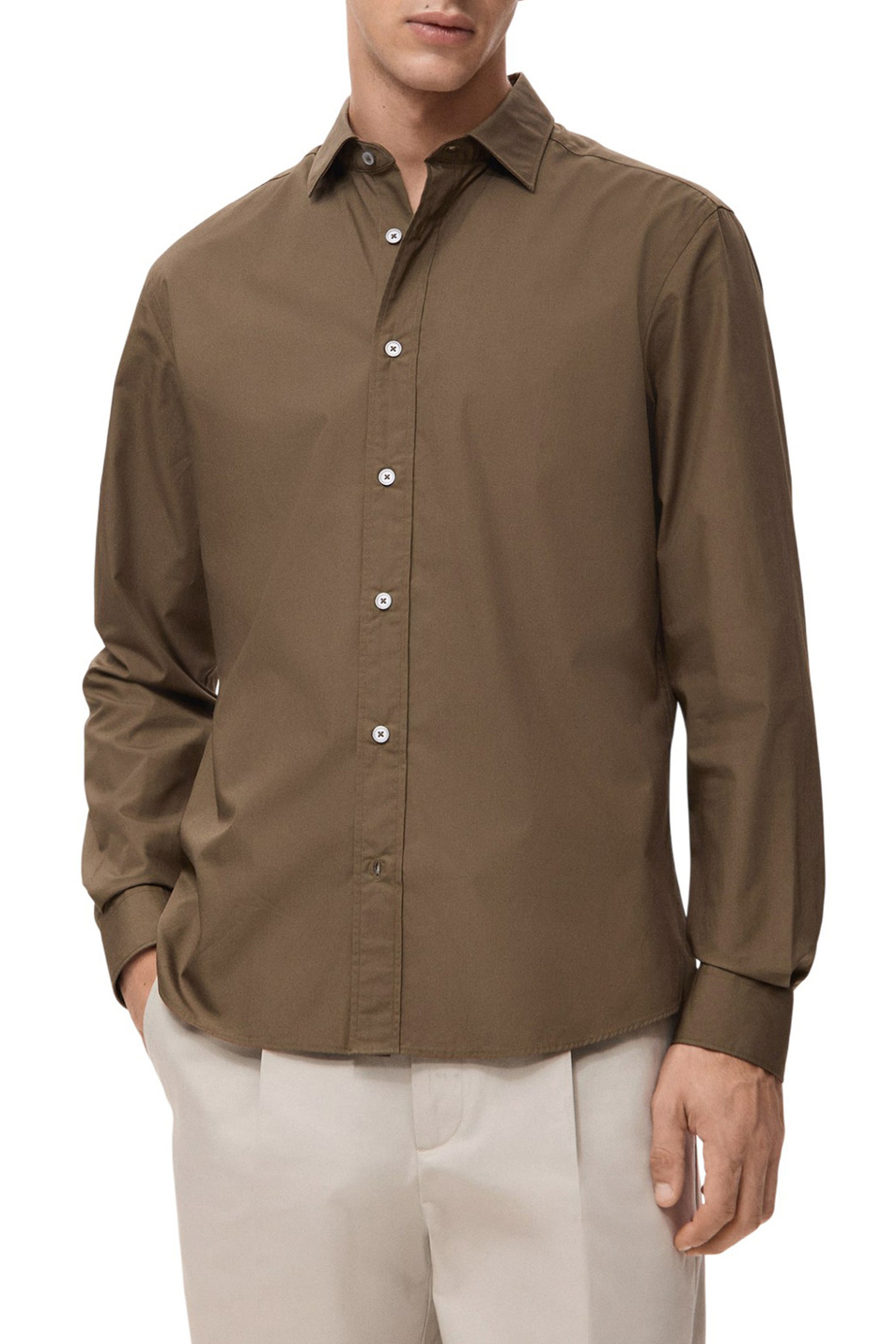 Мужской Mango Man Рубашка PLAY из хлопка (цвет ), артикул 27091290 | Фото 3