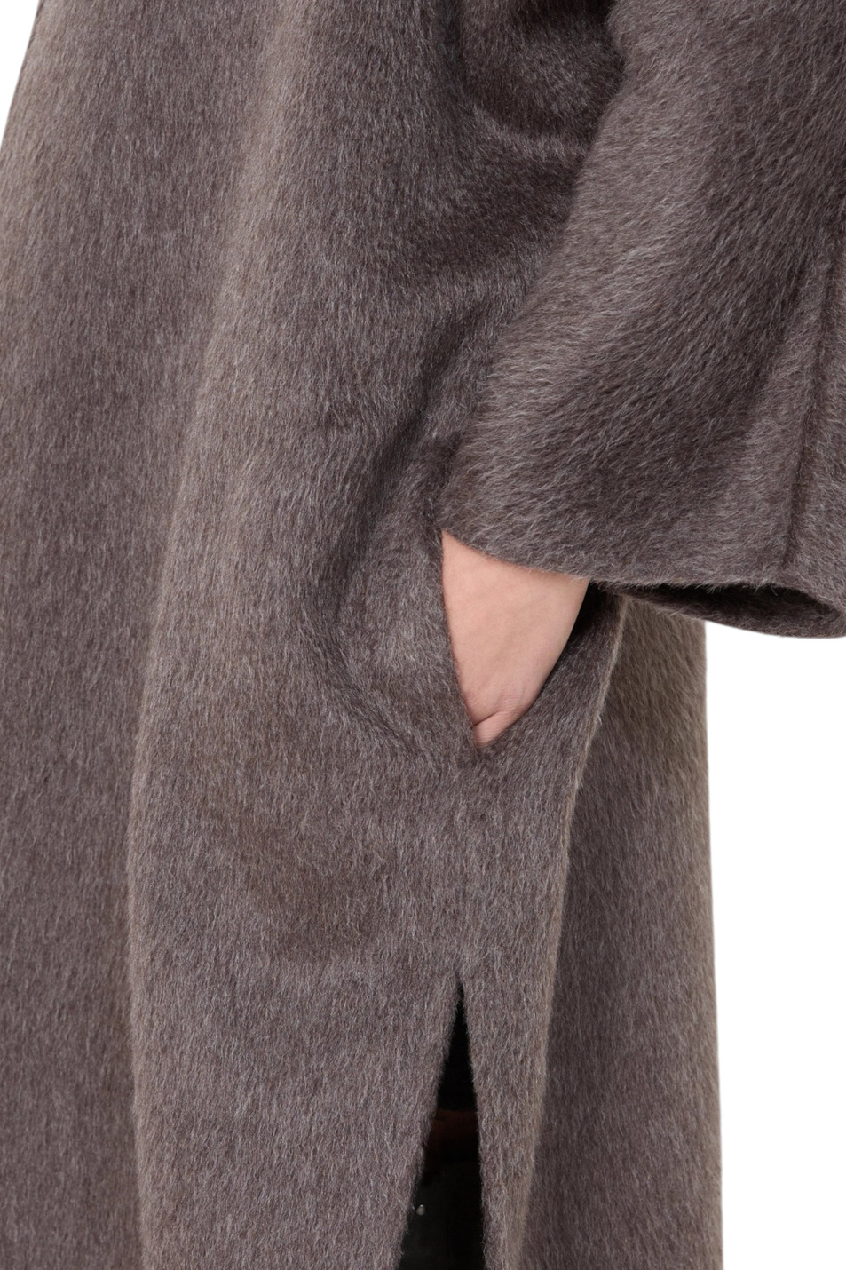 Пальто FEBO из шерсти и мохера|Основной цвет:Коричневый Женский Max Mara Пальто FEBO из шерсти и мохера (цвет ), артикул 2621016573 | Фото 6