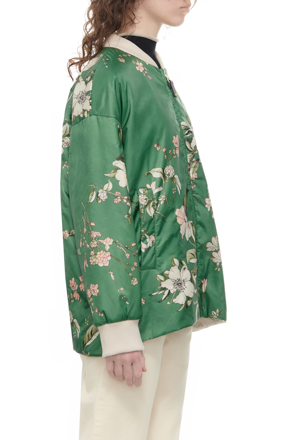 Женский Max Mara Куртка-бомбер FRESIA с цветочным принтом (цвет ), артикул 2419481144 | Фото 4