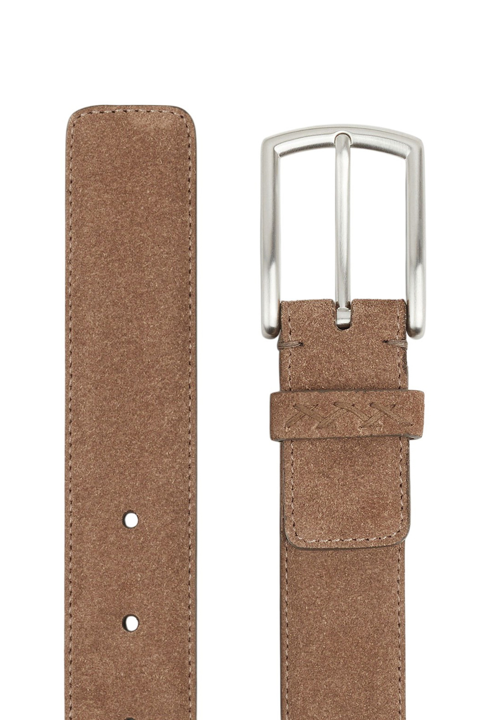 Ремень из натуральной замши|Основной цвет:Бежевый Мужской Zegna Ремень из натуральной замши (цвет ), артикул LHCAS-B014AZ-CON | Фото 2