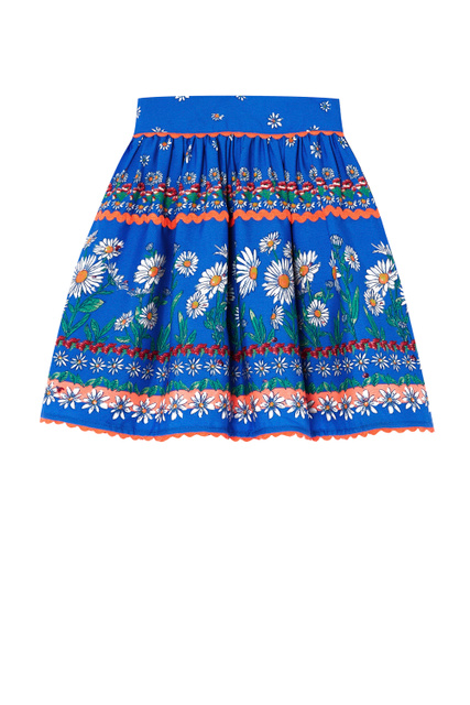 Разноцветная юбка|Основной цвет:Синий|Артикул:313100 | Фото 1