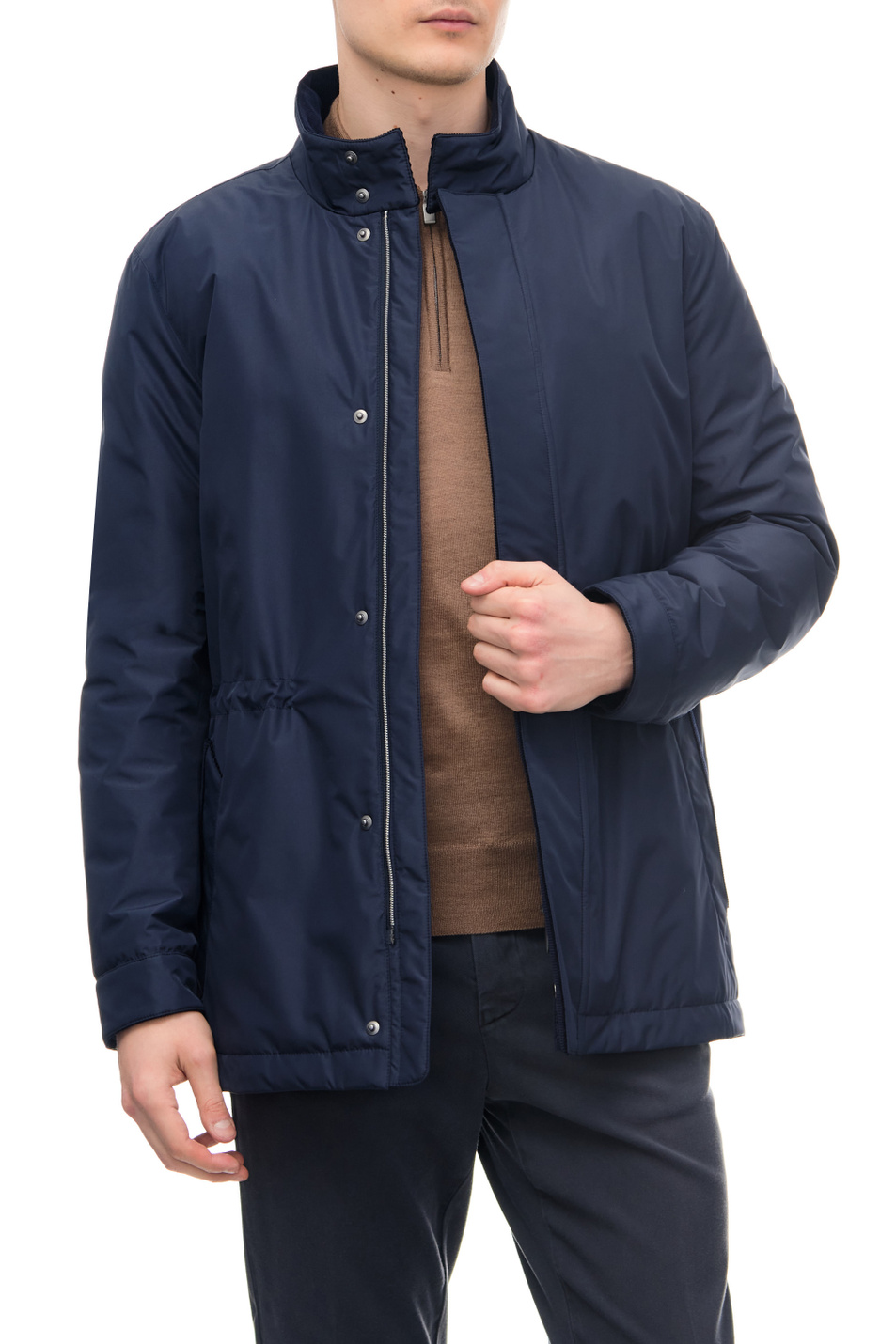 Canali Куртка на молнии и кнопках с воротником-стойкой (цвет ), артикул O20338SG01774 | Фото 3
