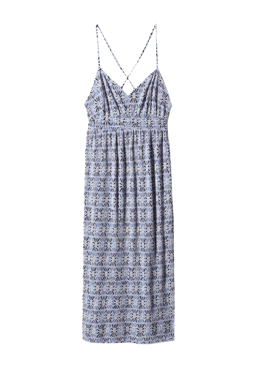 Платье POLIMO с принтом|Основной цвет:Синий|Артикул:47038642 | Фото 1