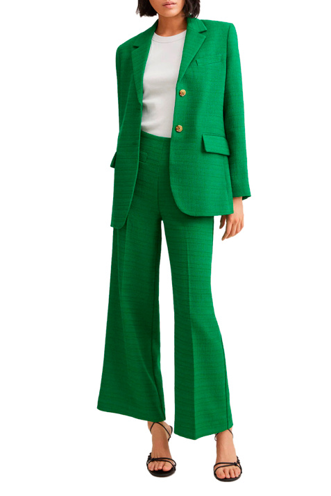 Mango Твидовые брюки JULIA (Зеленый цвет), артикул 27006310 | Фото 2