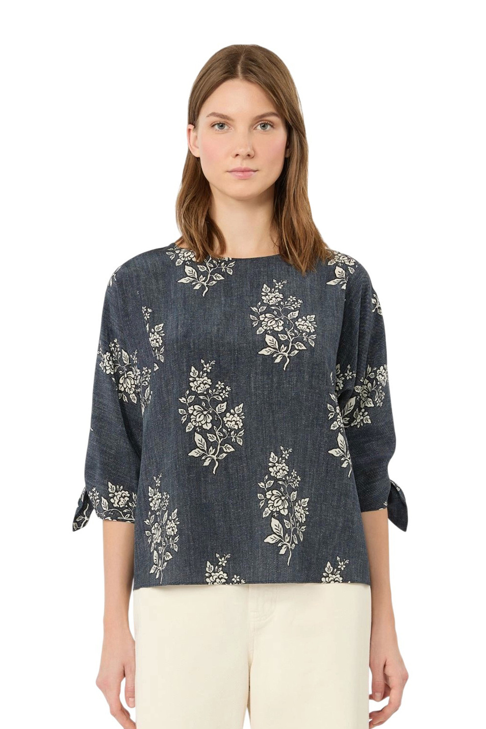 Женский Weekend Max Mara Блузка ADONE из шелка (цвет ), артикул 2625116061 | Фото 3