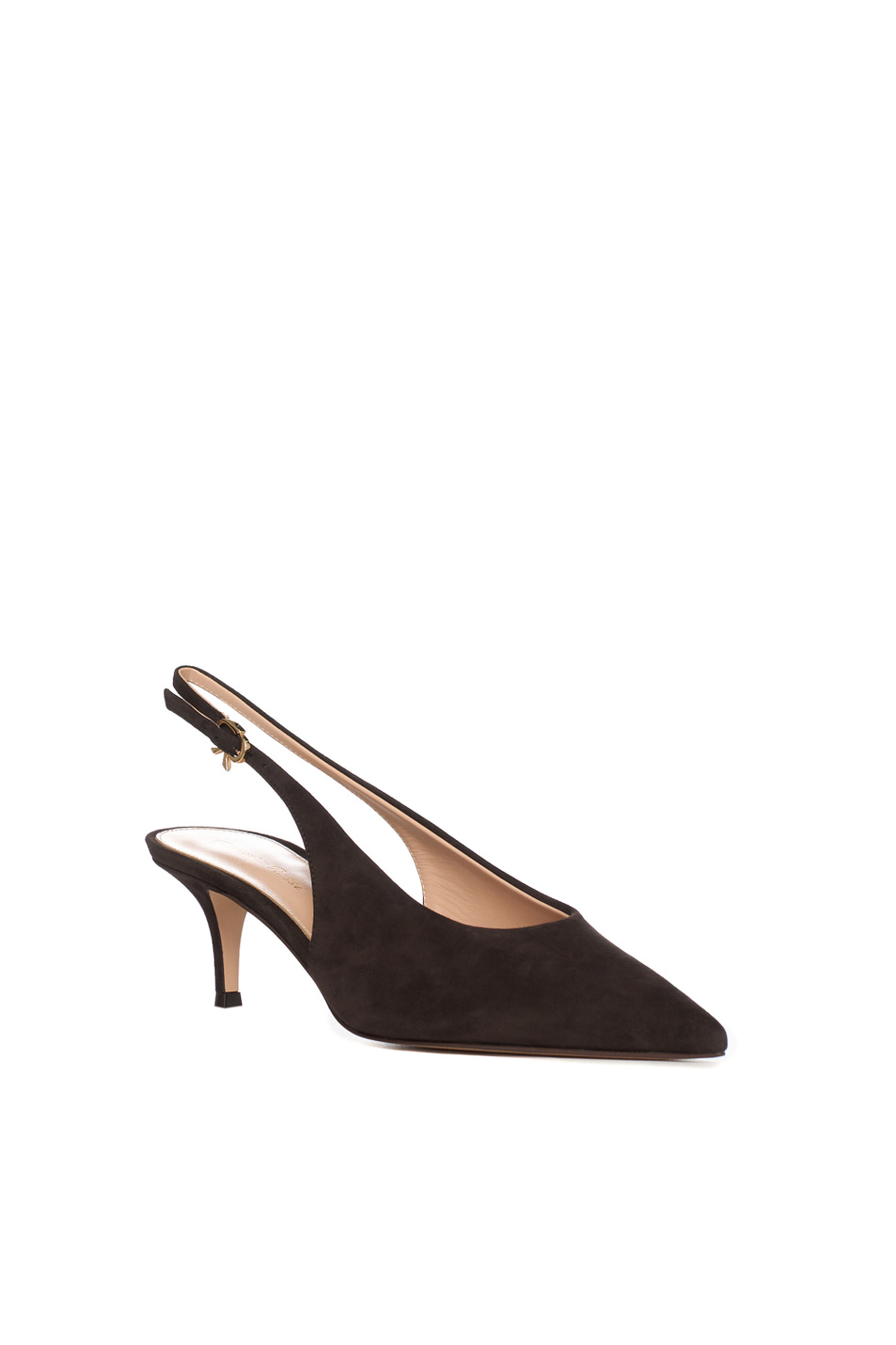 Туфли ROBBIE из натуральной замши|Основной цвет:Коричневый Женский Gianvito Rossi Туфли ROBBIE из натуральной замши (цвет ), артикул G95538.55RIC.CAMMOKA | Фото 2