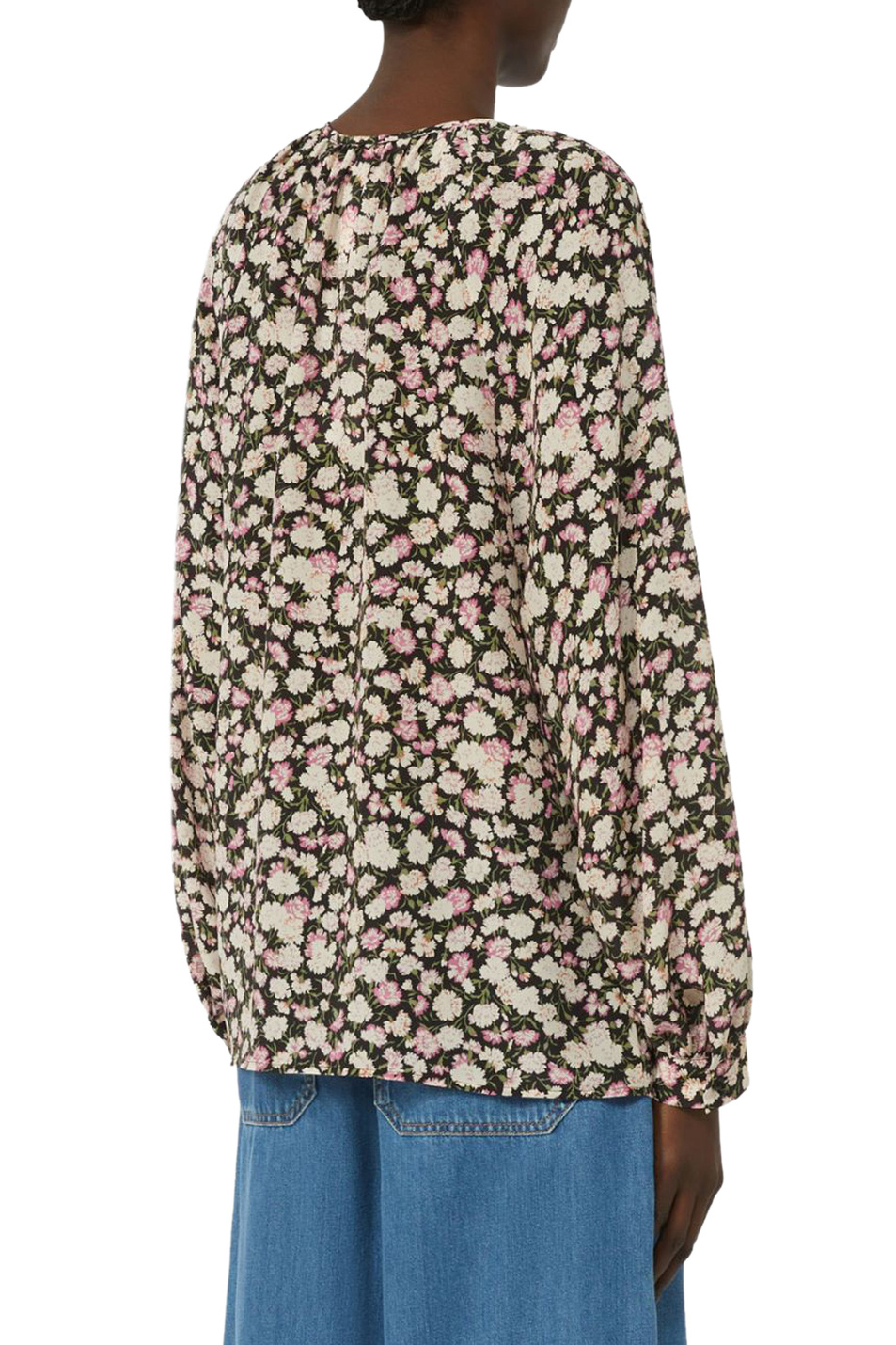 Женский Weekend Max Mara Блузка CINEMA из шелка (цвет ), артикул 2615111111 | Фото 4