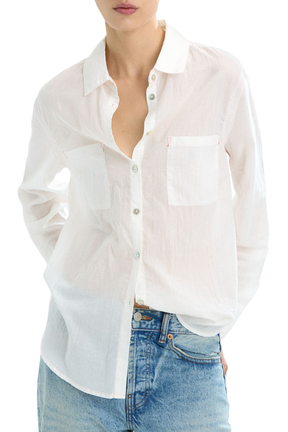 Женский Parfois Рубашка из хлопка (цвет ), артикул 232415 | Фото 3