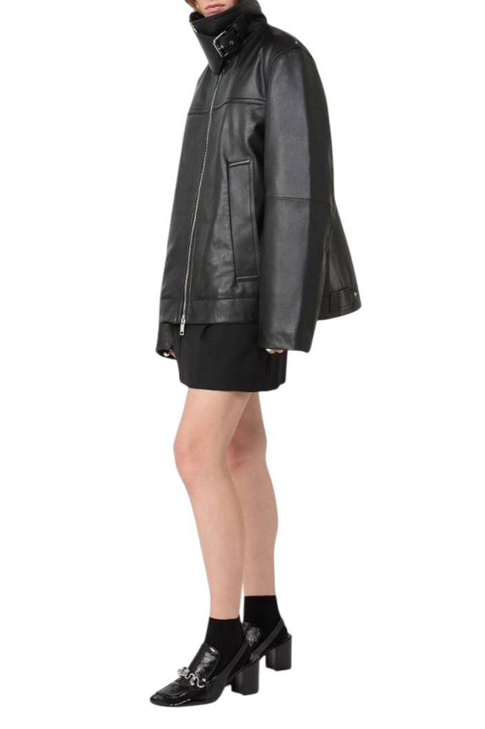 Женский Sportmax Куртка CIOCCA из натуральной кожи (цвет ), артикул 2612441021 | Фото 2