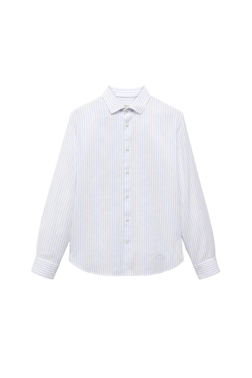 Рубашка EMMA из льна и хлопка|Основной цвет:Белый|Артикул:67076726 | Фото 1