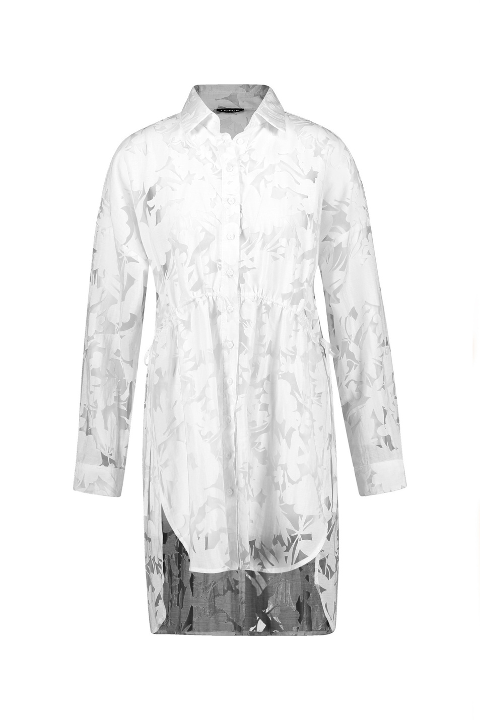 Taifun Длинная блуза с прозрачным цветочным узором (цвет ), артикул 760013-11079 | Фото 1