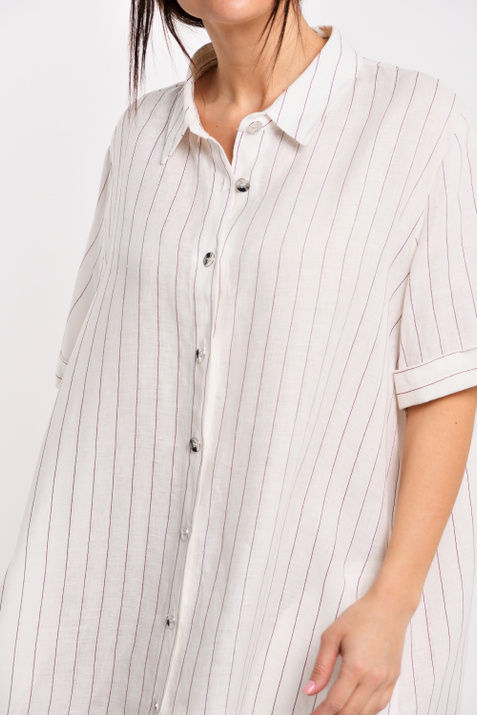 Persona Платье-рубашка из эластичного льна ( цвет), артикул 1222209 | Фото 2