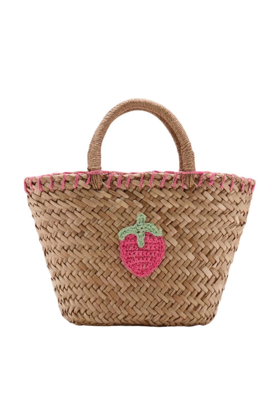 Сумка STRAWB соломенная|Основной цвет:Бежевый Девочкам Mango Kids Сумка STRAWB соломенная (цвет ), артикул 27057780 | Фото 1