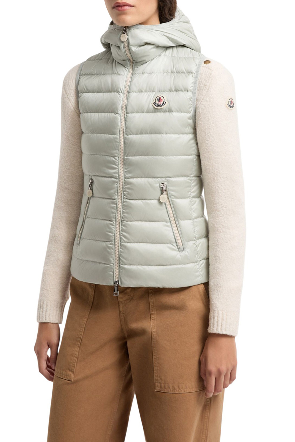 Женский Moncler Жилет GLYGOSSE с пуховым наполнителем (цвет ), артикул L10931A00098-597YG | Фото 3