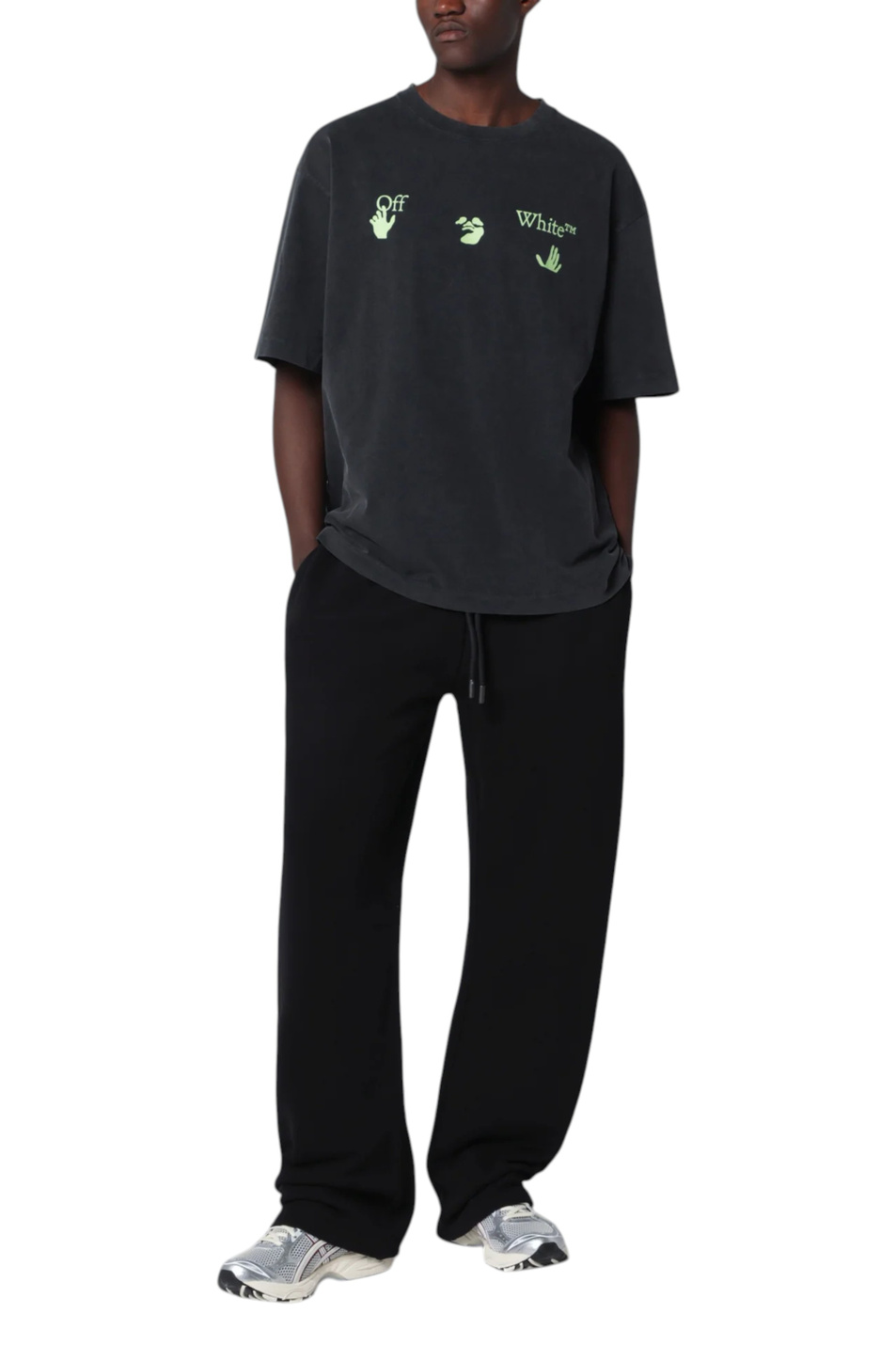Мужской Off-White Брюки SPICES ARROW с принтом (цвет ), артикул OMCH05AF26FLE00500001 | Фото 2