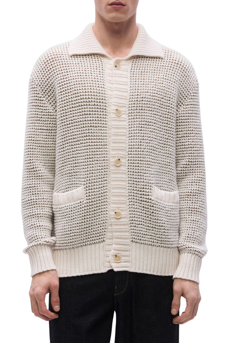 Мужской BOSS Кардиган Ulivi из смесовой шерсти (цвет ), артикул 50555145 | Фото 3