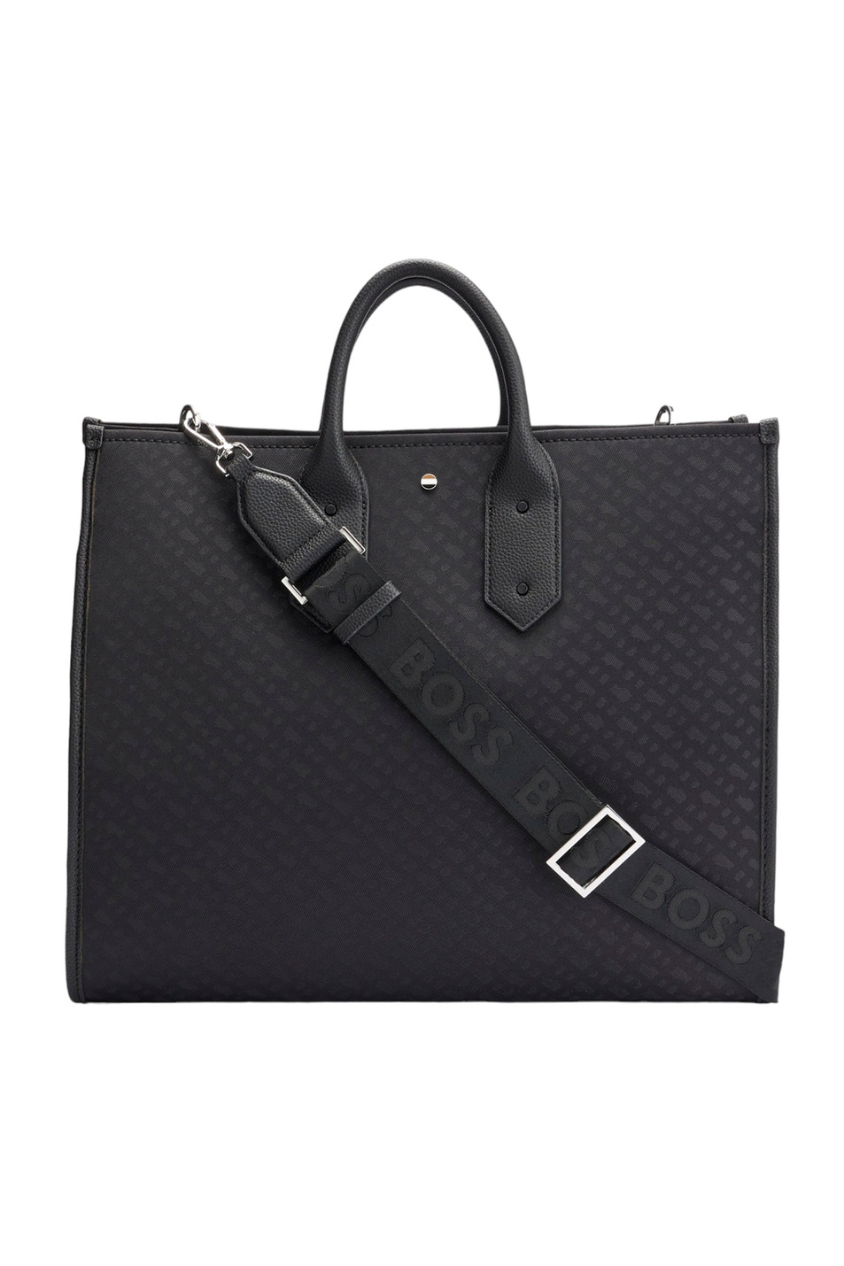 Сумка-тоут с монограммой|Основной цвет:Черный Женский BOSS Сумка-тоут с монограммой (цвет ), артикул 50499090 | Фото 3