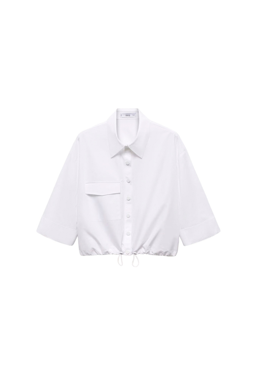 Рубашка PUFFER из натурального хлопка|Основной цвет:Белый|Артикул:67015741 | Фото 1