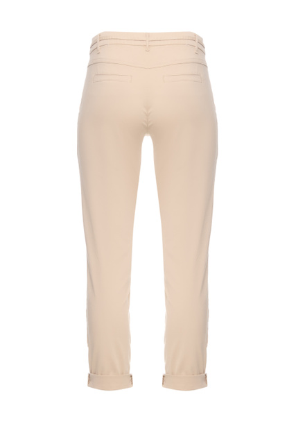 Однотонные брюки из эластичного хлопка|Основной цвет:Бежевый|Артикул:925007-67712-Chino | Фото 2