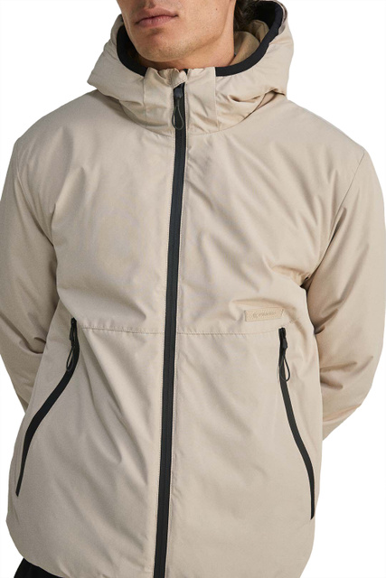 Утепленная куртка с капюшоном|Основной цвет:Бежевый|Артикул:0955528 | Фото 1