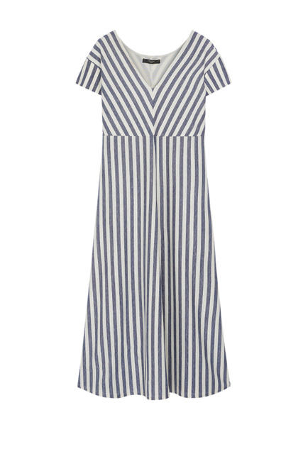 Платье ELLISSE с V-образным вырезом|Основной цвет:Синий|Артикул:56210821 | Фото 1