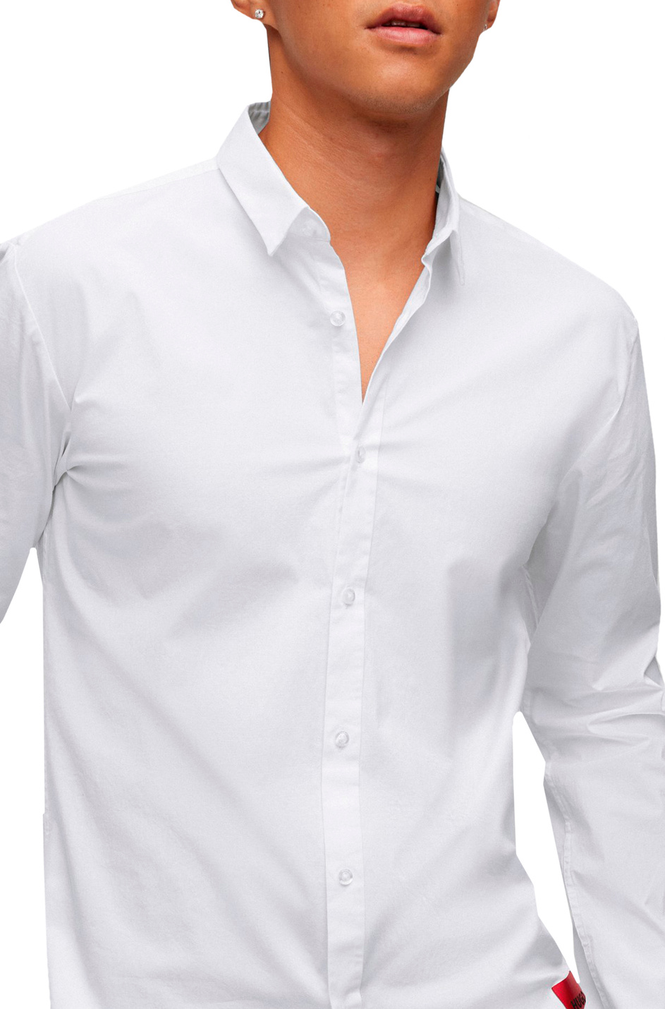 Мужской HUGO Рубашка из эластичного хлопка (цвет ), артикул 50475687 | Фото 3