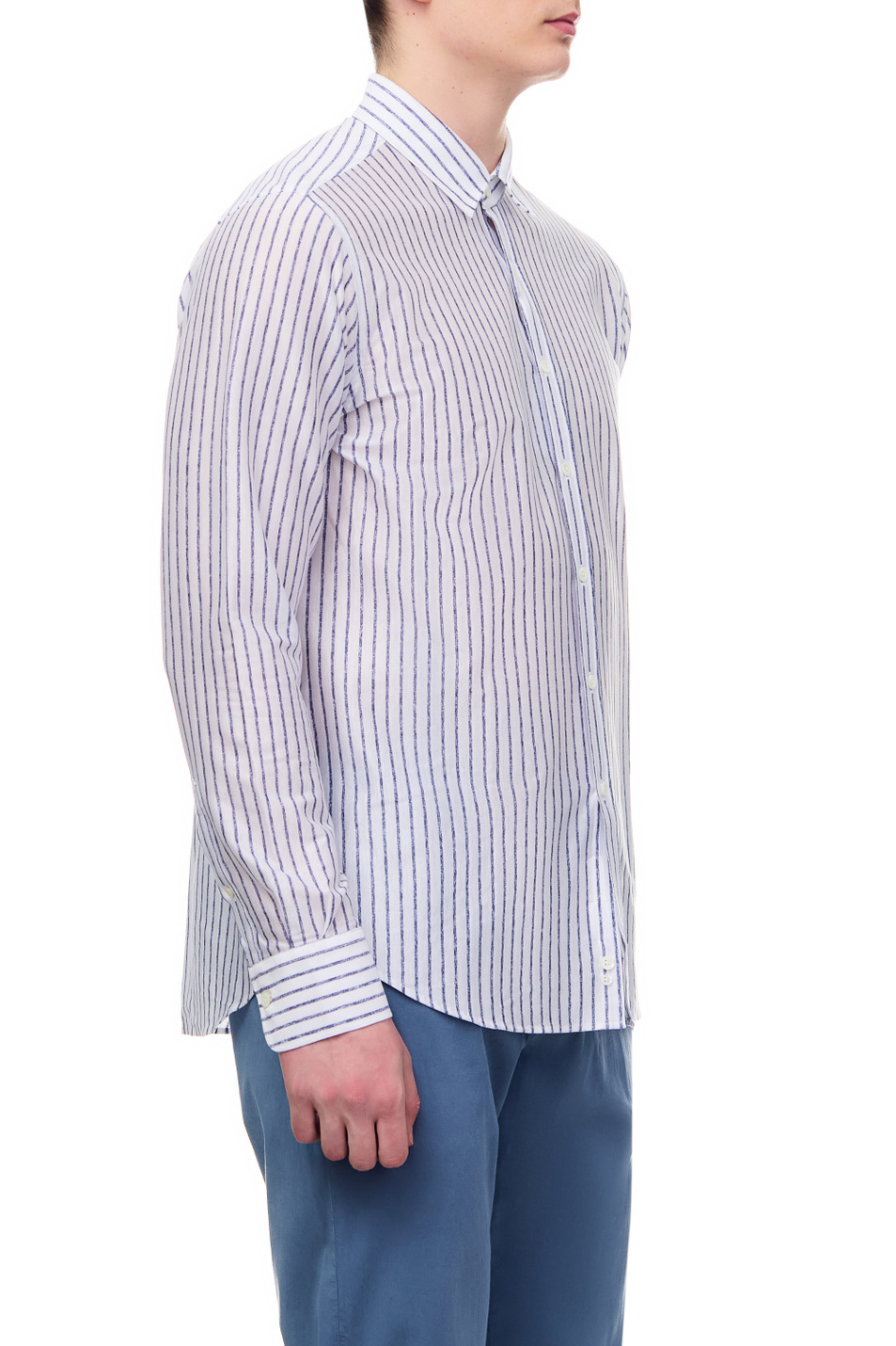 Мужской Canali Рубашка из натурального хлопка (цвет ), артикул L777GN02872 | Фото 3
