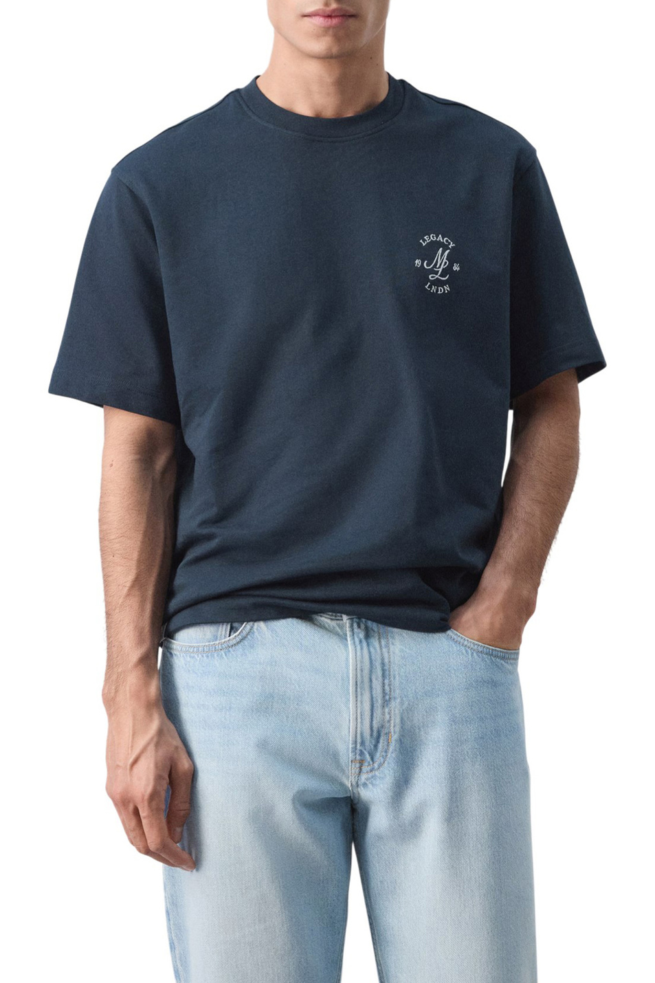 Мужской Mango Man Футболка LEGACY из хлопка (цвет ), артикул 27054438 | Фото 3