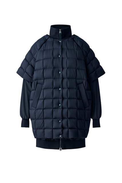 Двухслойная куртка COCCO со съемной стеганой частью и пуховым наполнителем|Основной цвет:Черный|Артикул:P002039 | Фото 1
