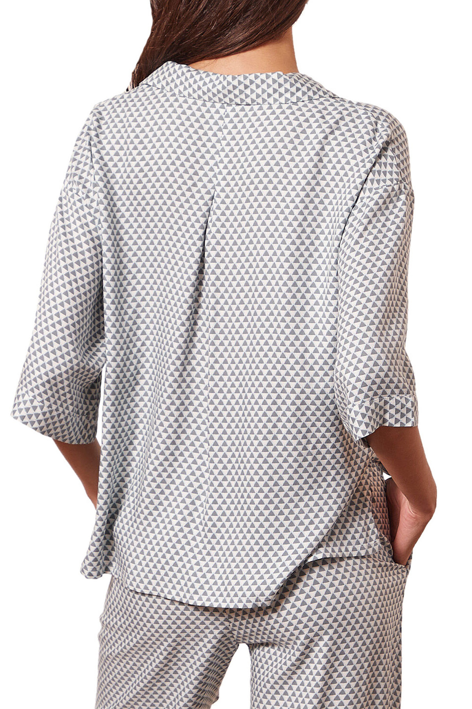 Женский Etam Пижамная рубашка GALAN с геометрическим принтом (цвет ), артикул 6530797 | Фото 3
