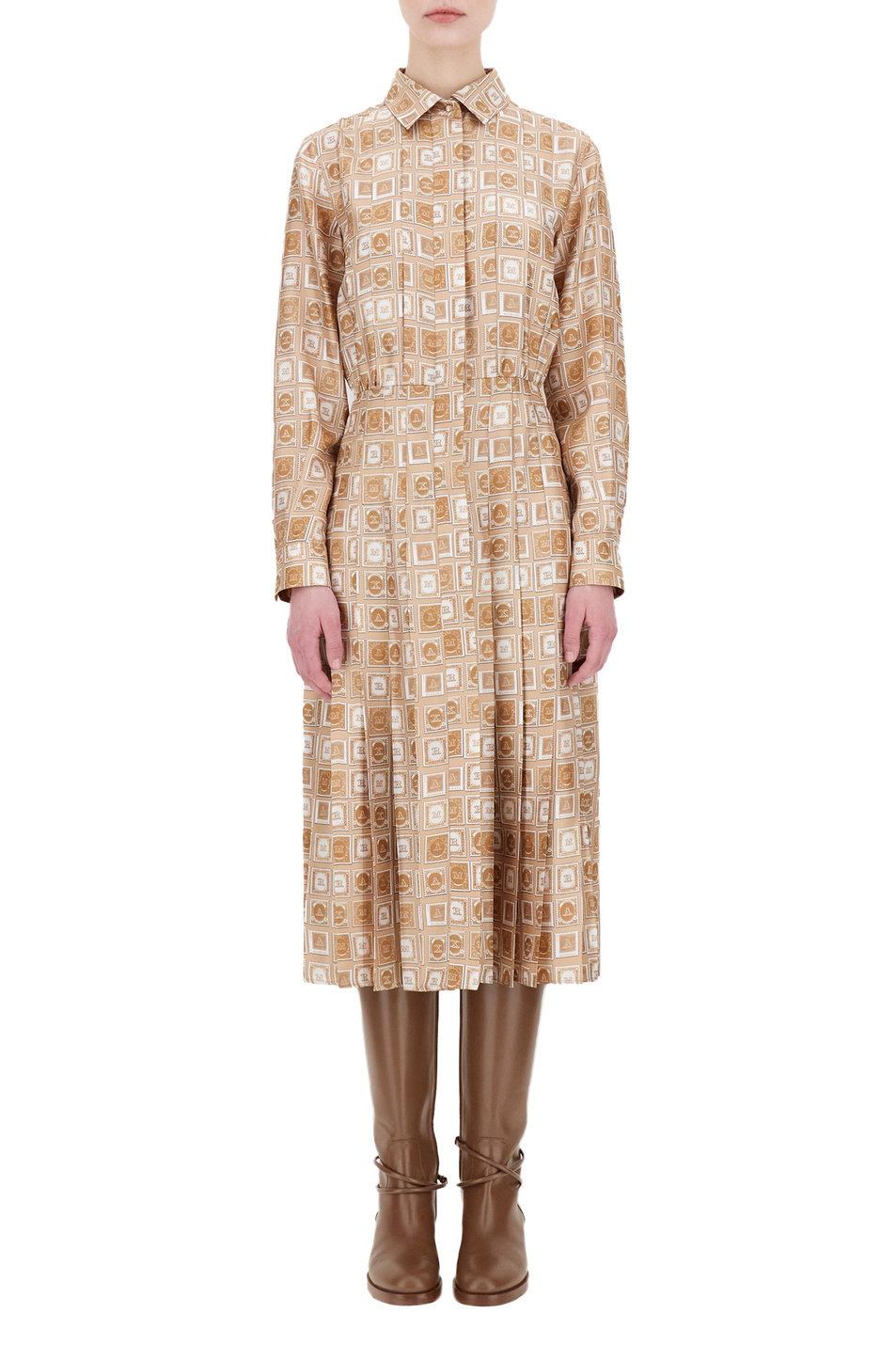 Женский Max Mara Платье-рубашка COGNE с принтом (цвет ), артикул 12260513 | Фото 3