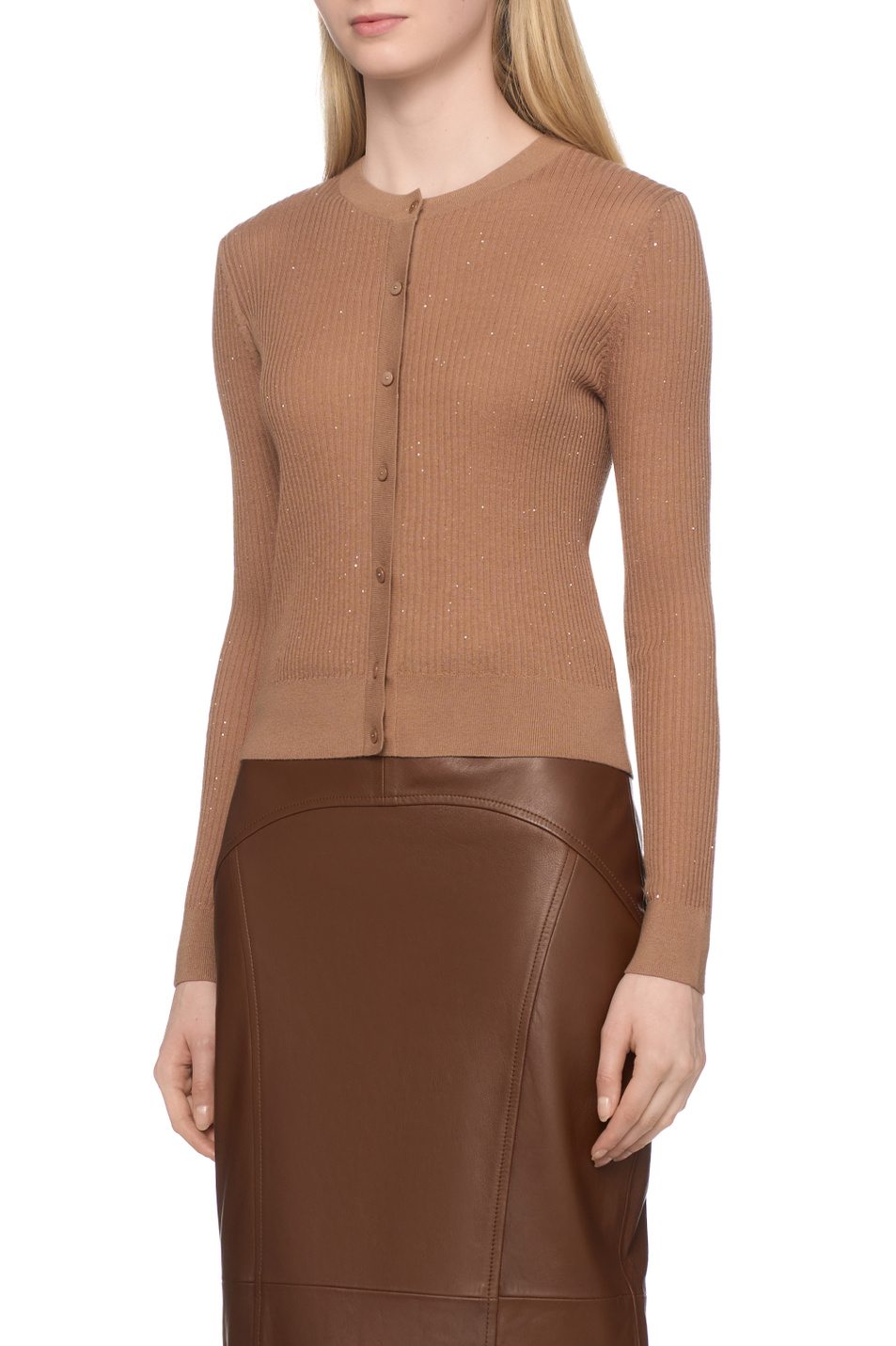 Женский Max Mara Кардиган RIBERA из шелка и шерсти (цвет ), артикул 2526346011 | Фото 4