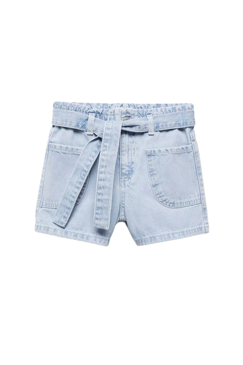 Шорты RUTH джинсовые из натурального хлопка|Основной цвет:Голубой|Артикул:67026013 | Фото 1