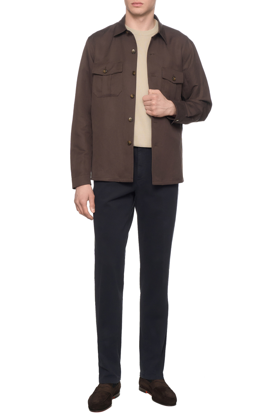 Мужской Canali Куртка-рубашка однотонная (цвет ), артикул E31019AX03156 | Фото 2