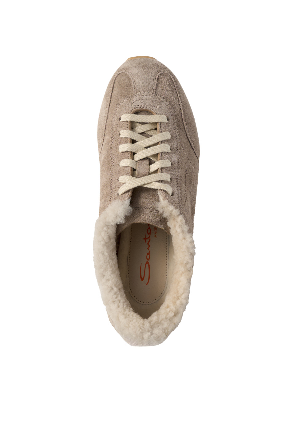 Женский Santoni Кроссовки GLOVEFUR из натуральной замши (цвет ), артикул WBGV61297BIFPDYXM45 | Фото 4