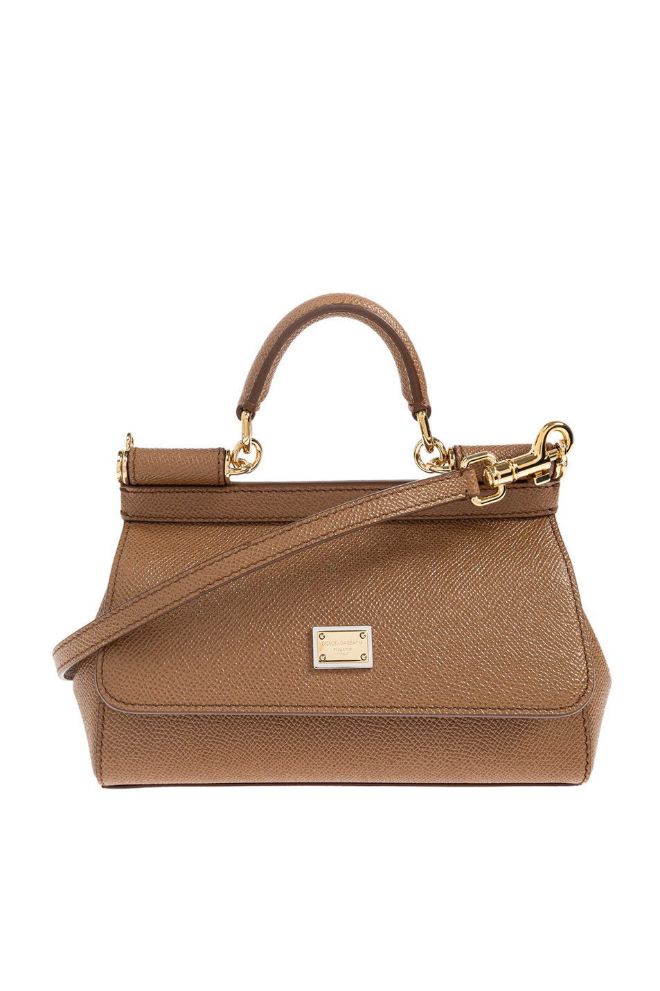Сумка Sicily из натуральной кожи|Основной цвет:Коричневый Женский Dolce & Gabbana Сумка Sicily из натуральной кожи (цвет ), артикул BB7116-B1001 | Фото 1