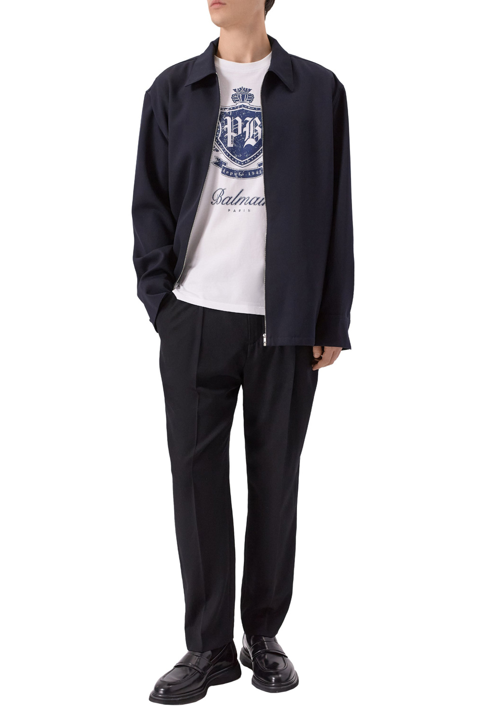 Мужской Balmain Брюки из шерсти (цвет ), артикул FH0PM110WC09 | Фото 3