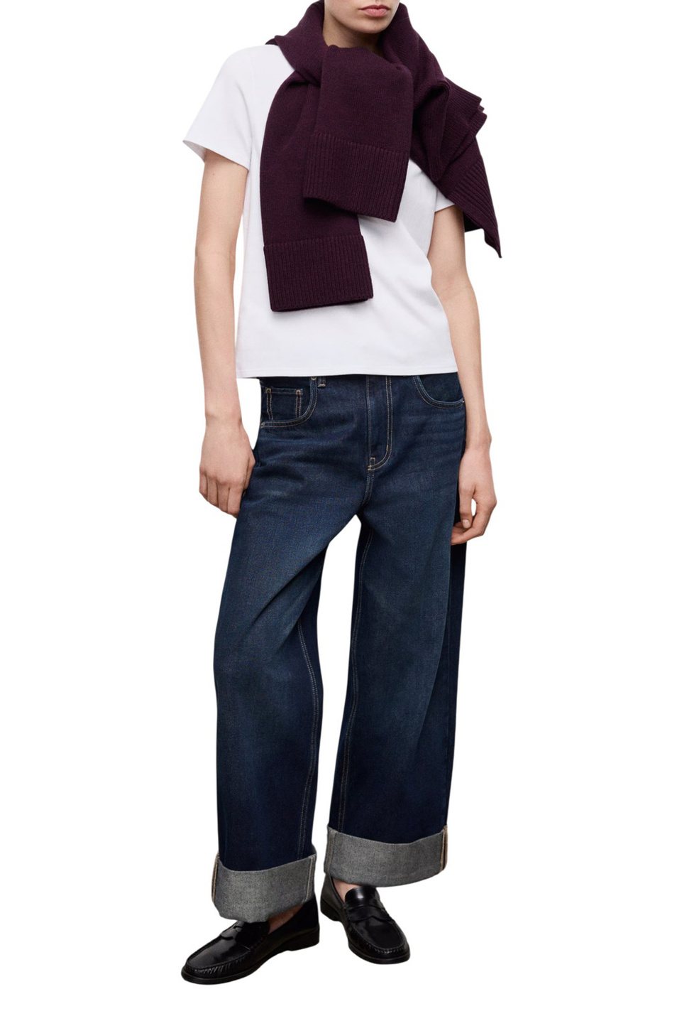 Женский Mango Футболка RITI из хлопка (цвет ), артикул 27063312 | Фото 2