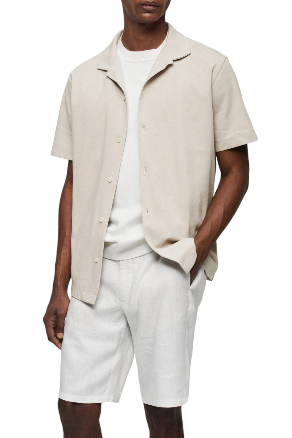 Мужской Mango Man Рубашка BONHEUR с короткими рукавами (цвет ), артикул 67046316 | Фото 3