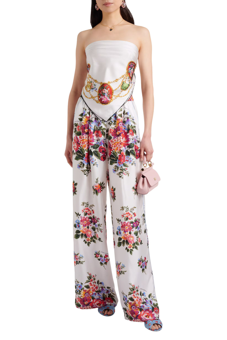 Женский Dolce & Gabbana Брюки из шелка (цвет ), артикул FTDBNT-IS11I | Фото 2