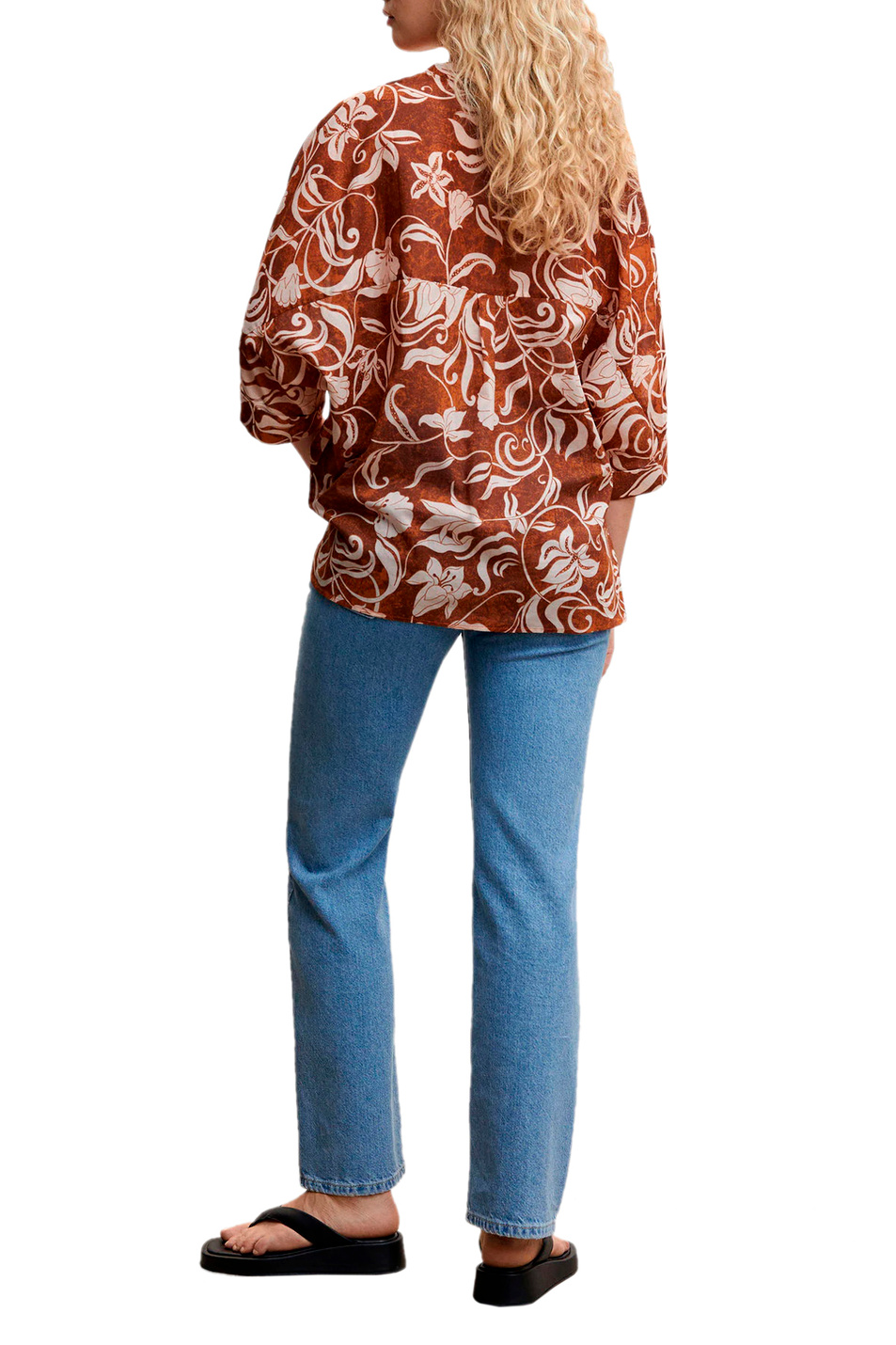 Женский Mango Блузка ILE с принтом (цвет ), артикул 47047122 | Фото 4