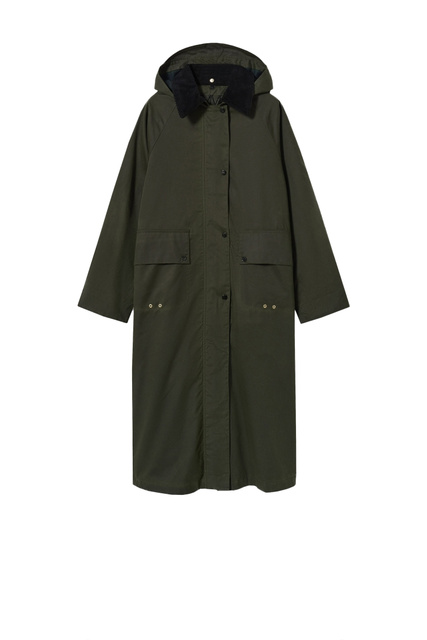 Пальто LADYDI со съемным капюшоном|Основной цвет:Хаки|Артикул:37095907 | Фото 1