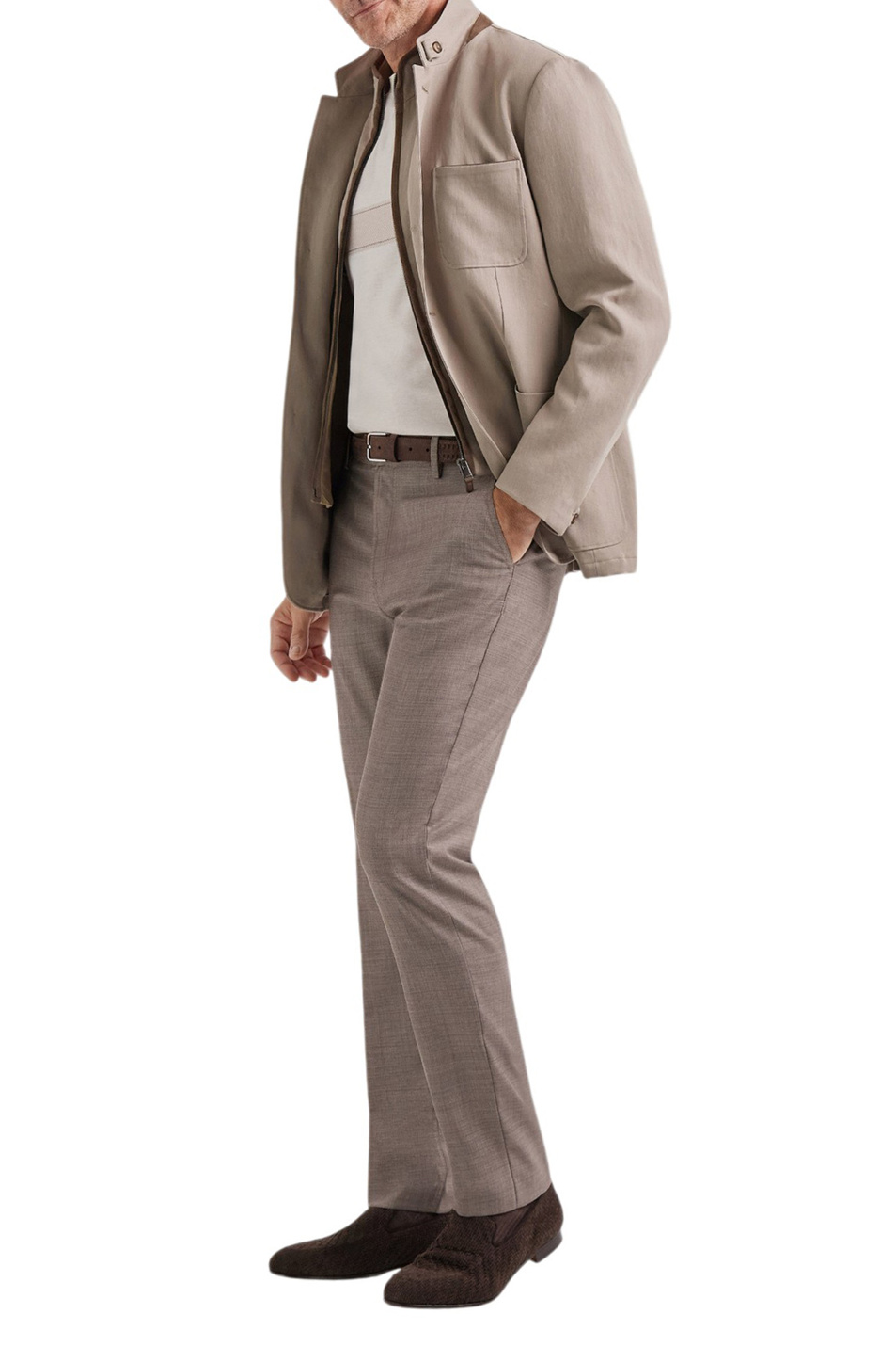 Мужской Canali Пиджак из льна (цвет ), артикул 31020HCU06017 | Фото 2