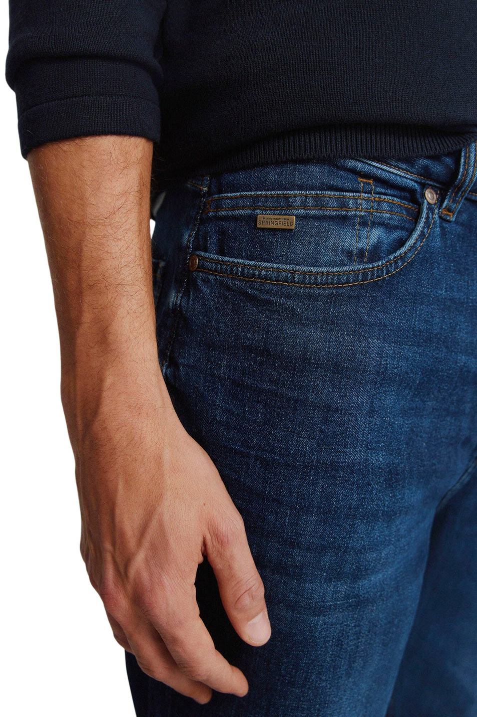 Мужской Springfield Джинсы из эластичного хлопка (цвет ), артикул 1753225 | Фото 4