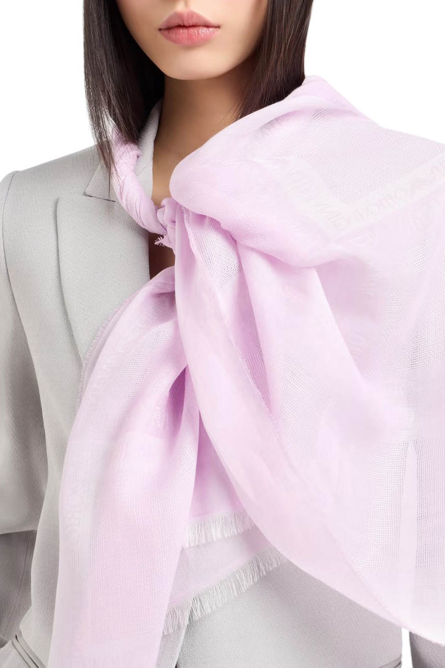 Женский Emporio Armani Шарф из смесового хлопка (цвет ), артикул EW001858-AF15667 | Фото 2